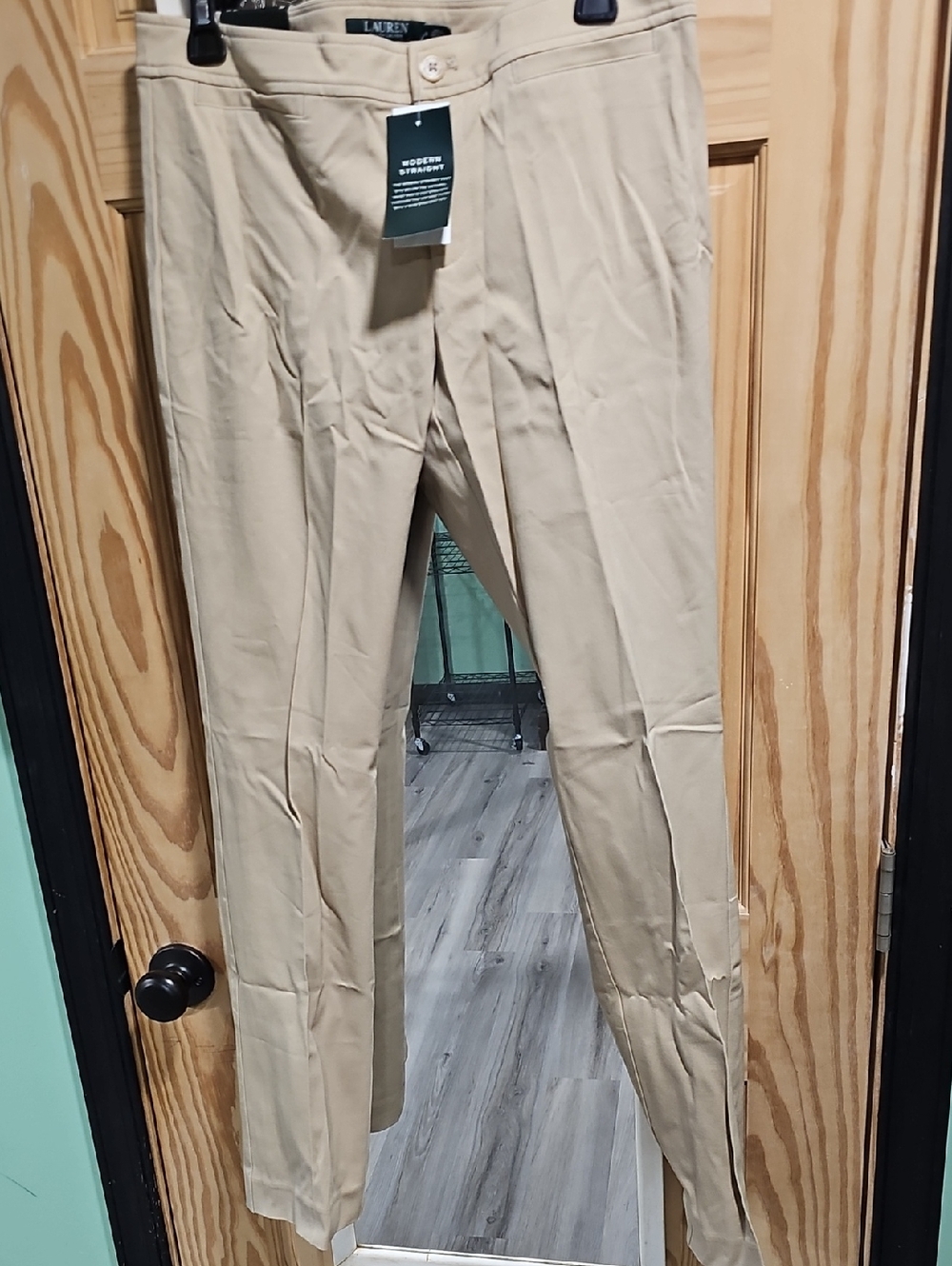 🟡2 For 50🟡 NWT Ralph Lauren Womens Modern Straight Khaki Pants - Picture 4 of 7